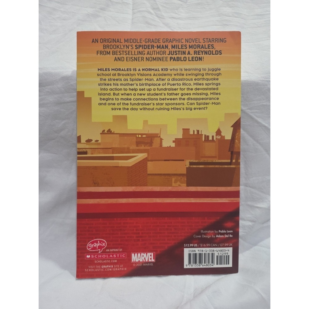 MILES MORALES SHOCK WAVES GRAPHIC NOVEL Paperback‎ pre-owned - Picture 2 of 2